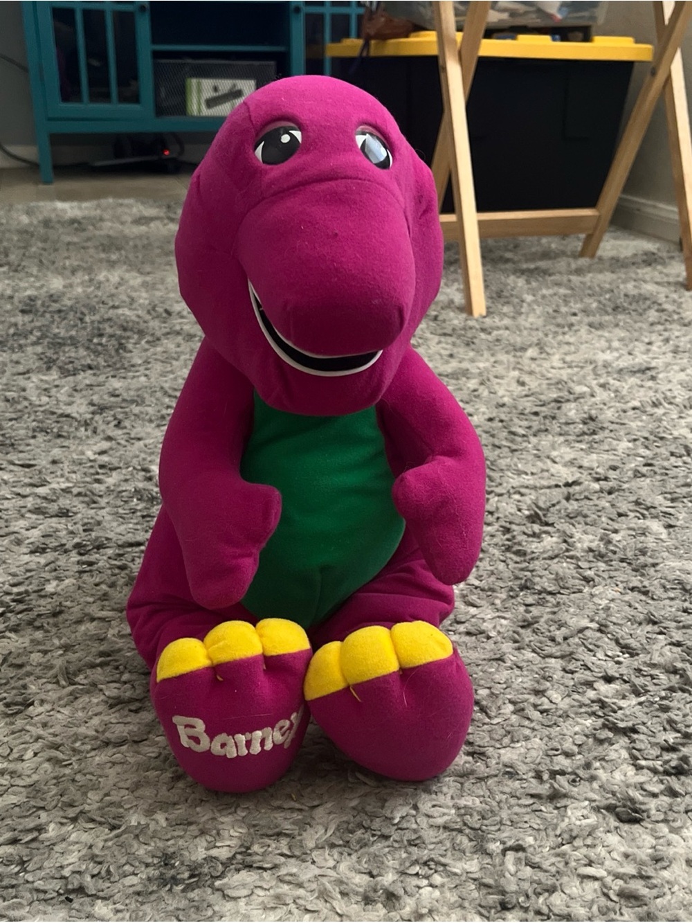 Vintage Playskool Talking Barney Purple Dinosaur